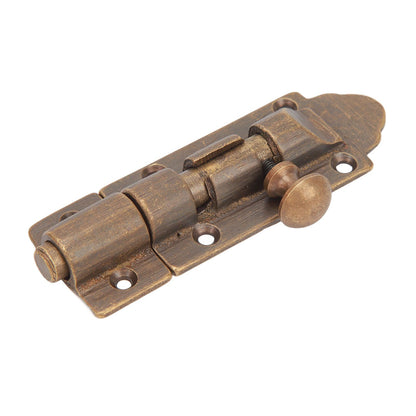 Barrel Bolt Buckle Rust Proof High Hardness Brass Antique Sliding Door Latch for Window Closet Furniture