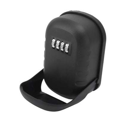 Key Lock Box Safe Security Wall Mounted Waterproof Password Combination Lock Storage Box for House Key Matte Black