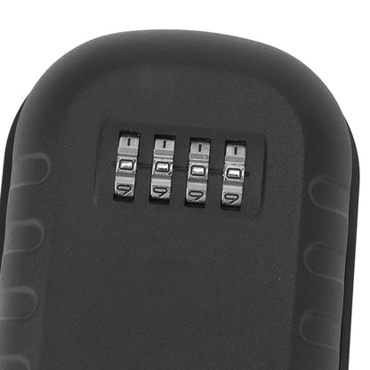 Key Lock Box Safe Security Wall Mounted Waterproof Password Combination Lock Storage Box for House Key Matte Black