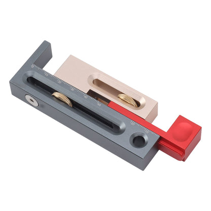 JF06 Table Saw Slot Adjuster Mortise and Tenon Tool Woodworking Movable Measuring Block