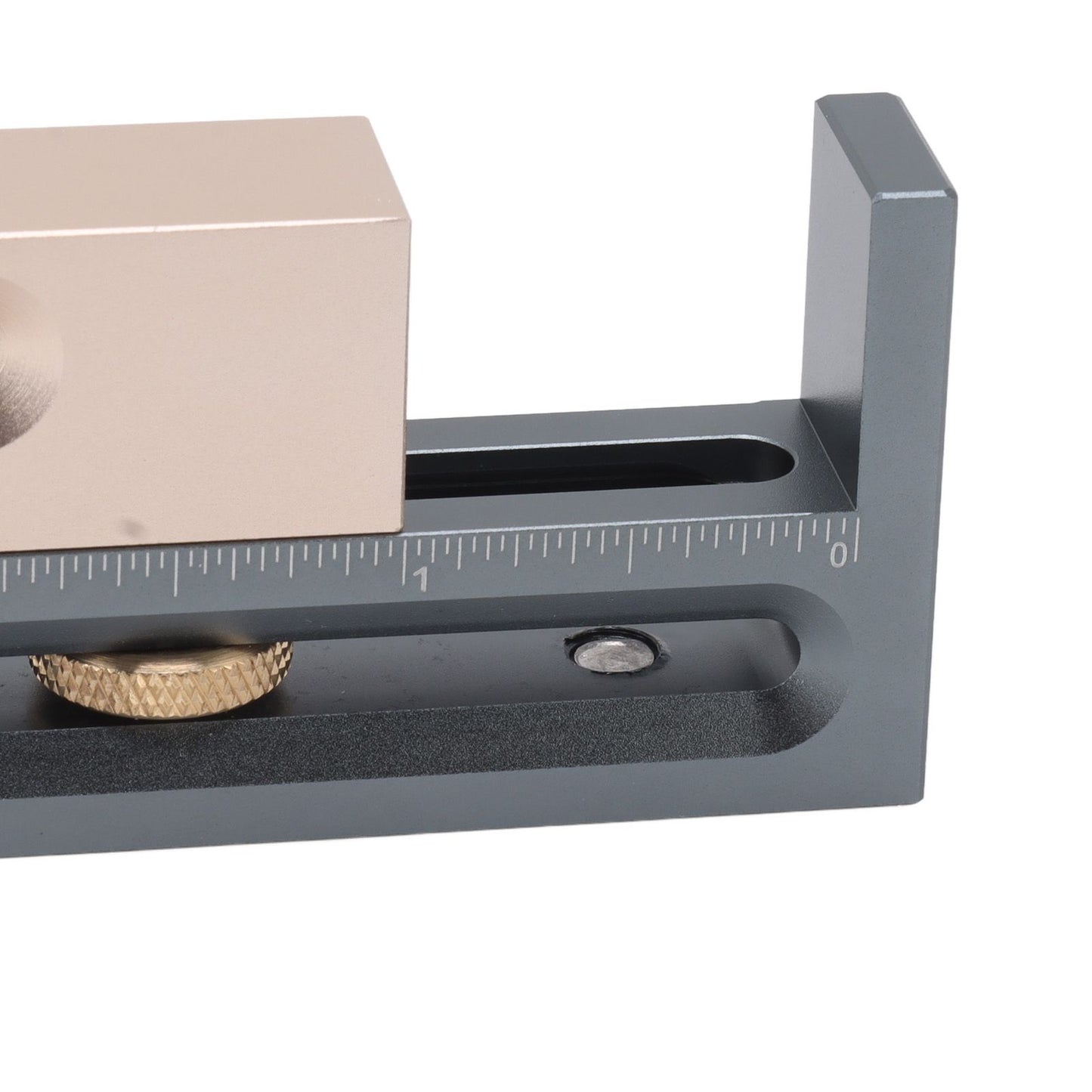JF06 Table Saw Slot Adjuster Mortise and Tenon Tool Woodworking Movable Measuring Block