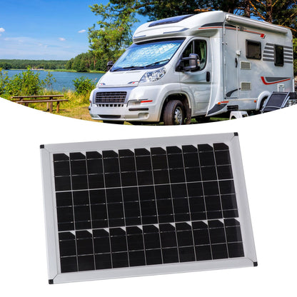 100W 18V Portable Solar Panel Kit 100 Watt 18 Volt Monocrystalline Portable Solar Panel for Automobiles Ships Airplanes Outdoor Agriculture Planting Tourism