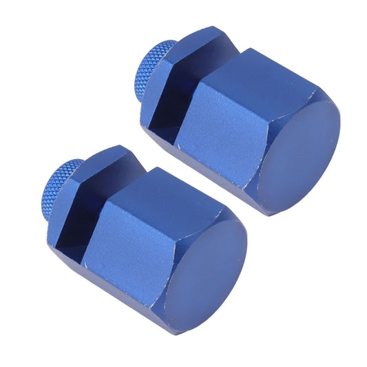 2PCS Stair Guages Knobs Aluminium Alloy Stair Stringer Layout Tool for Framing Square Carpentry Rafter Blue