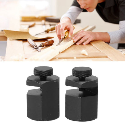 2PCS Stair Guages Knobs Aluminium Alloy Stair Stringer Layout Tool for Framing Square Carpentry Rafter Black