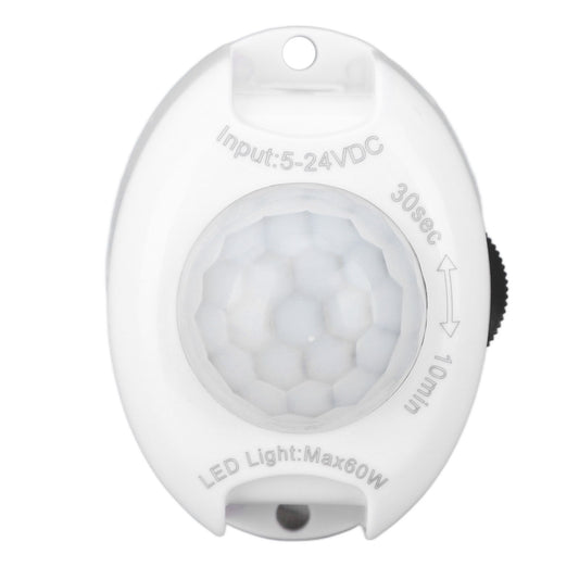 DC Plug Human Body Induction Switch Infrared Adjustable LED Light Strip Detector Switch 5‑24V 60W