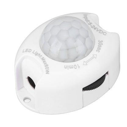 DC Plug Human Body Induction Switch Infrared Adjustable LED Light Strip Detector Switch 5‑24V 60W