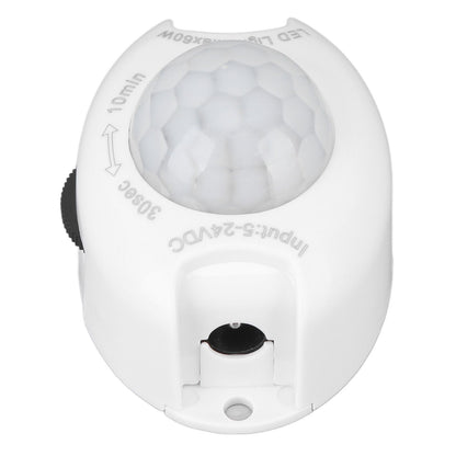 DC Plug Human Body Induction Switch Infrared Adjustable LED Light Strip Detector Switch 5‑24V 60W