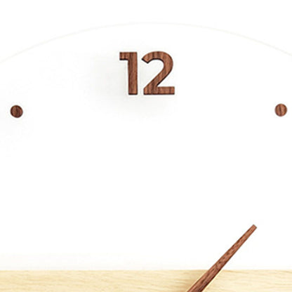 Wall Clock Silent Round Decorative Modern Acrylic Panel Hanging Clock for Living Room Bedroom Office