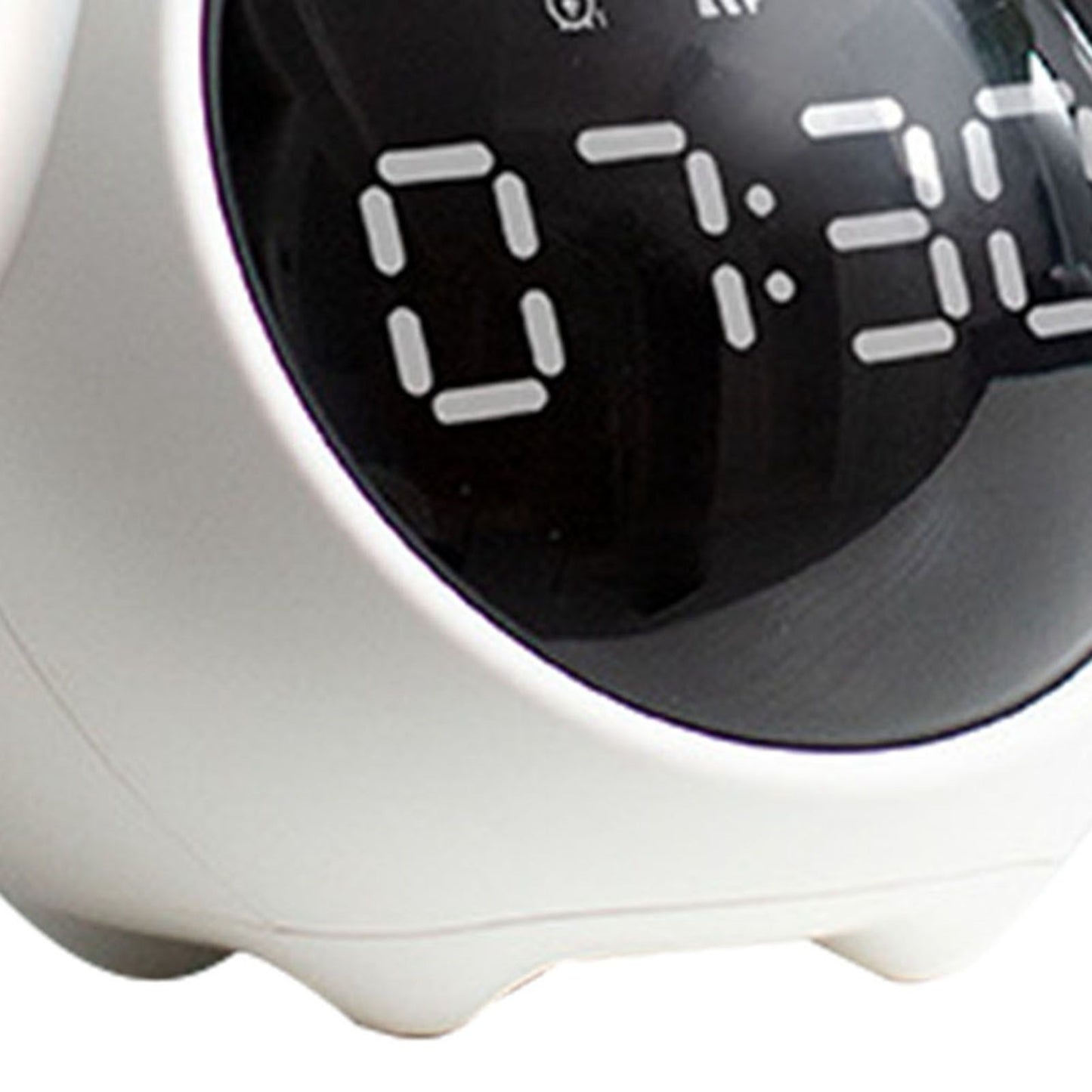 Expression Clock Cute Dog Shape Multifunctional LED Digital Alarm Clock Voice Activated Night Light White