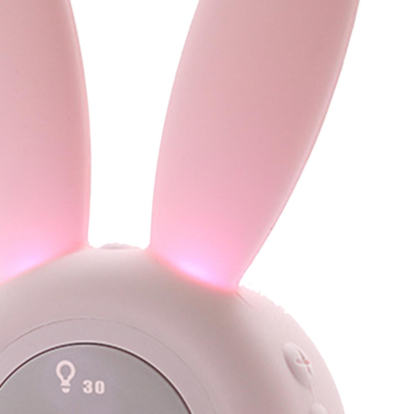 Digital Alarm Clock Cute Bunny Shape LED Night Light Luminous Digital Clock for Kids Bedroom Decor Pink