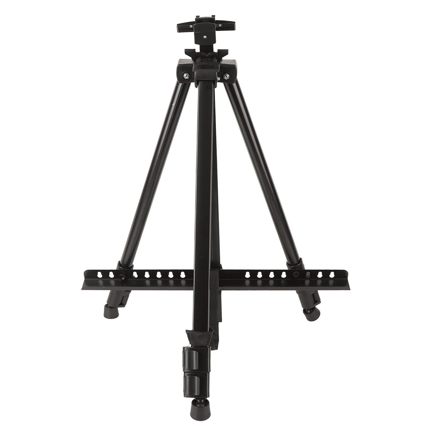 Artist Easel Stand Ferroalloy Adjustable Folding Tripod Display Easel for Drawing Painting Black
