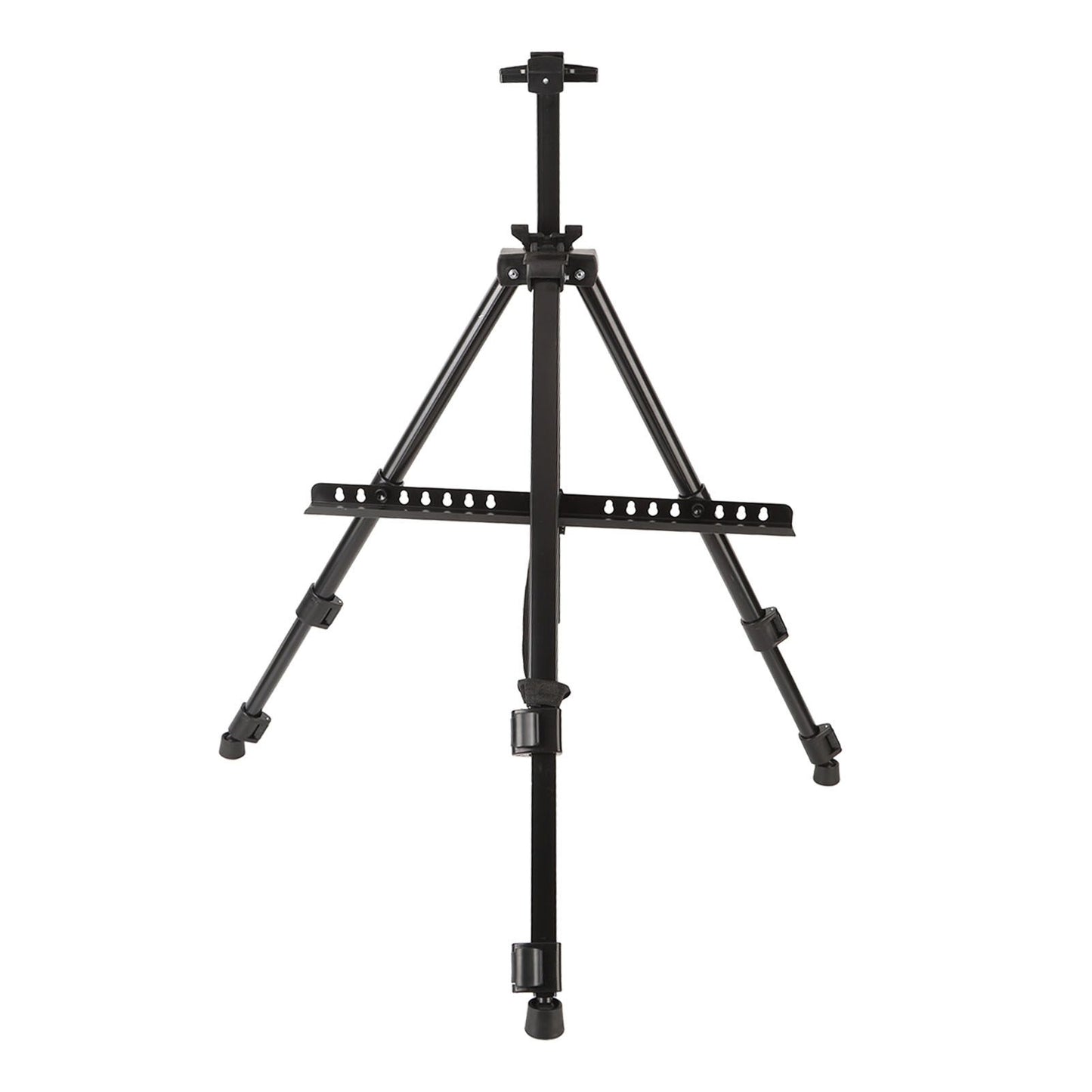 Artist Easel Stand Ferroalloy Adjustable Folding Tripod Display Easel for Drawing Painting Black
