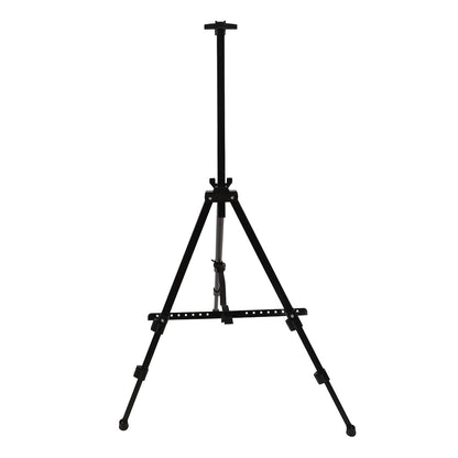 Artist Easel Stand Ferroalloy Adjustable Folding Tripod Display Easel for Drawing Painting Black