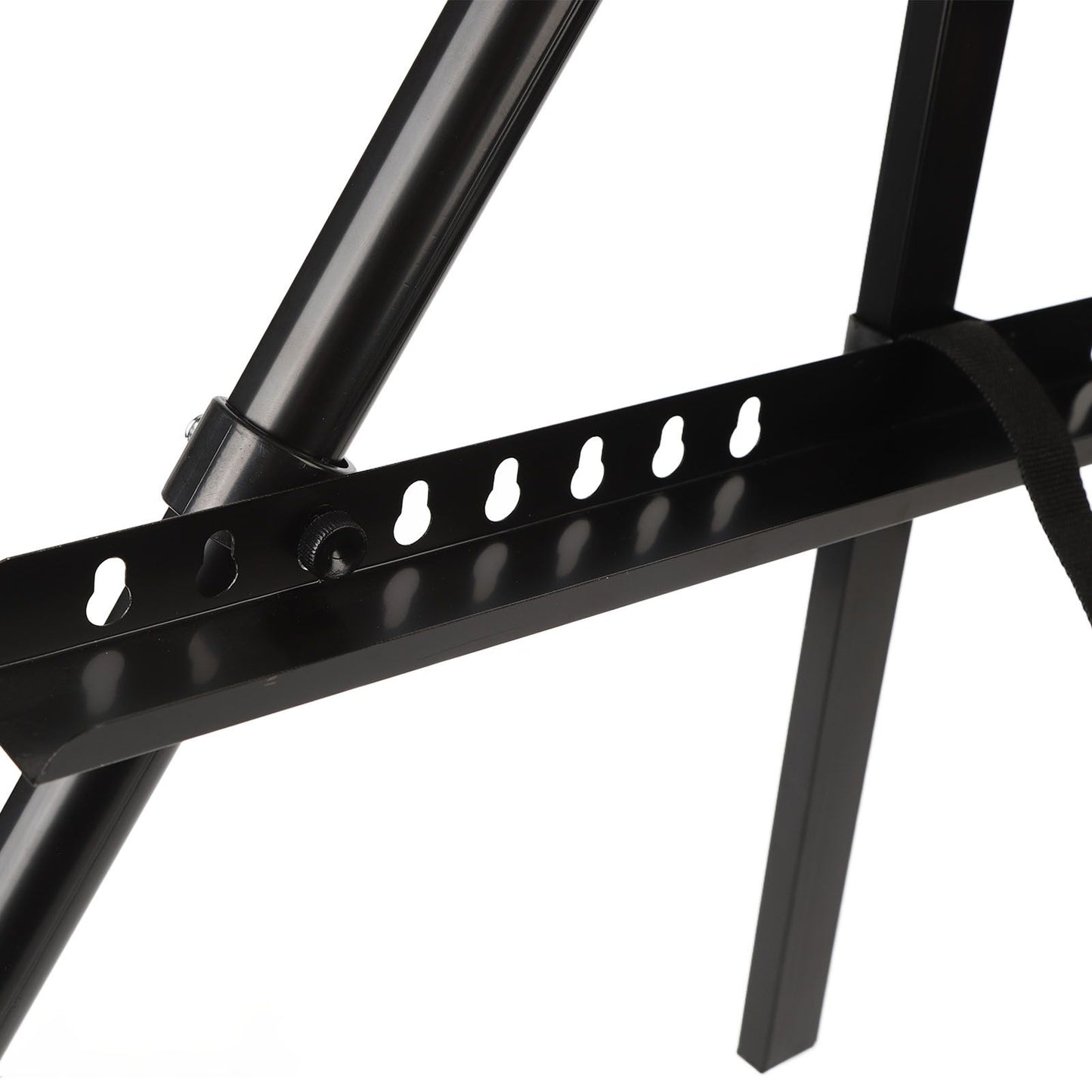 Artist Easel Stand Ferroalloy Adjustable Folding Tripod Display Easel for Drawing Painting Black