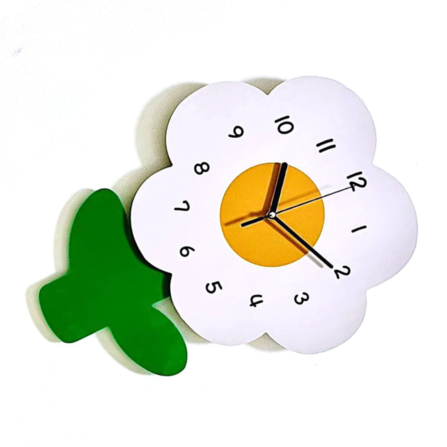 Flower Shaped Wall Clocks for Kids Cartoon Cute Exquisite Silent Wall Clock for Living Rooms Offices 30x40cm/11.8x15.7in