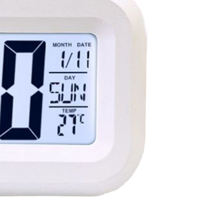 Electronic Clock Cute Cartoon LED Screen Desktop Electronic Alarm Data Time Calendar Temperature Clock Spaceman