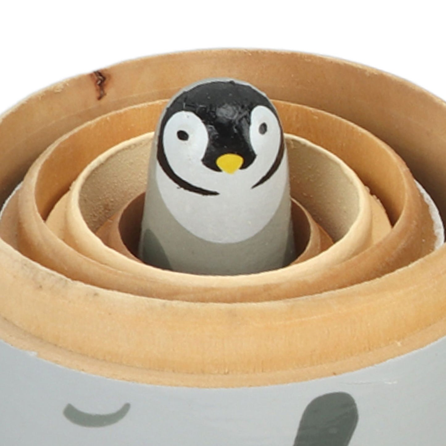 Wooden Animal Nesting Dolls Handcrafted 5 Layer Cute Painted Russian Nesting Dolls Toy Gift for Girls Boys Birthday