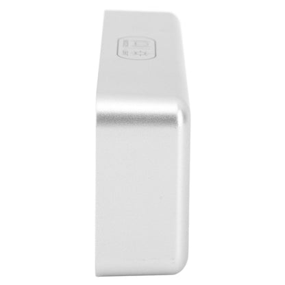 Mirror LED Alarm Clock Two Sets of Alarm Rechargeable Voice Activated Digital Clock for Bedrooms Bedside Desk Silver