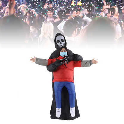 Black Scary Ghost Inflatable Costume Adult Halloween Party Funny Waterproof Cosplay Costume Props