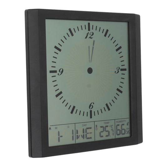 Wall Mounted Digital Display Clock 8.6 In Multifunction Large Digital Wall Clock Thermometer Hygrometer for Bedroom