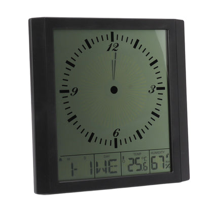 Wall Mounted Digital Display Clock 8.6 In Multifunction Large Digital Wall Clock Thermometer Hygrometer for Bedroom