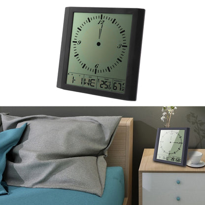 Wall Mounted Digital Display Clock 8.6 In Multifunction Large Digital Wall Clock Thermometer Hygrometer for Bedroom