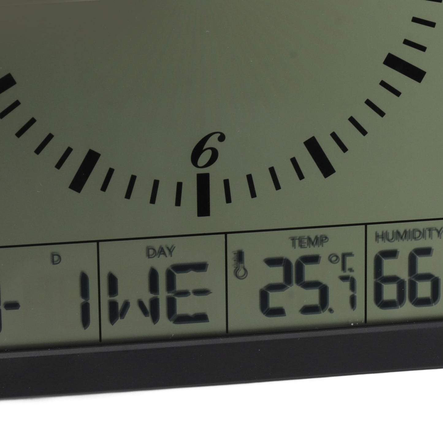 Wall Mounted Digital Display Clock 8.6 In Multifunction Large Digital Wall Clock Thermometer Hygrometer for Bedroom