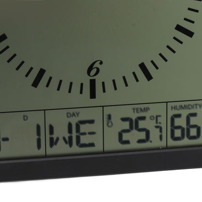 Wall Mounted Digital Display Clock 8.6 In Multifunction Large Digital Wall Clock Thermometer Hygrometer for Bedroom