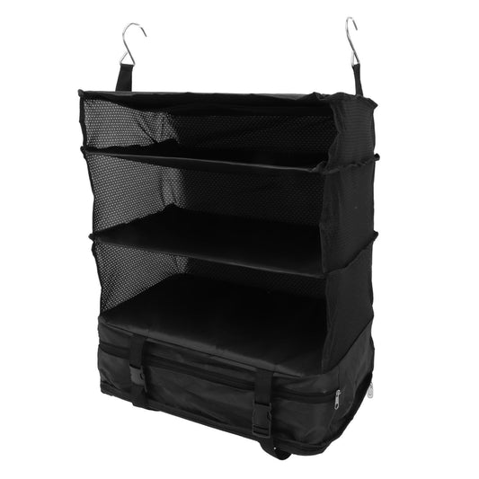 Hanging 3 Shelf Travel Shelves Bag Portable Multifunctional Large Capacity Hanging Packing Cubes Storage Bag