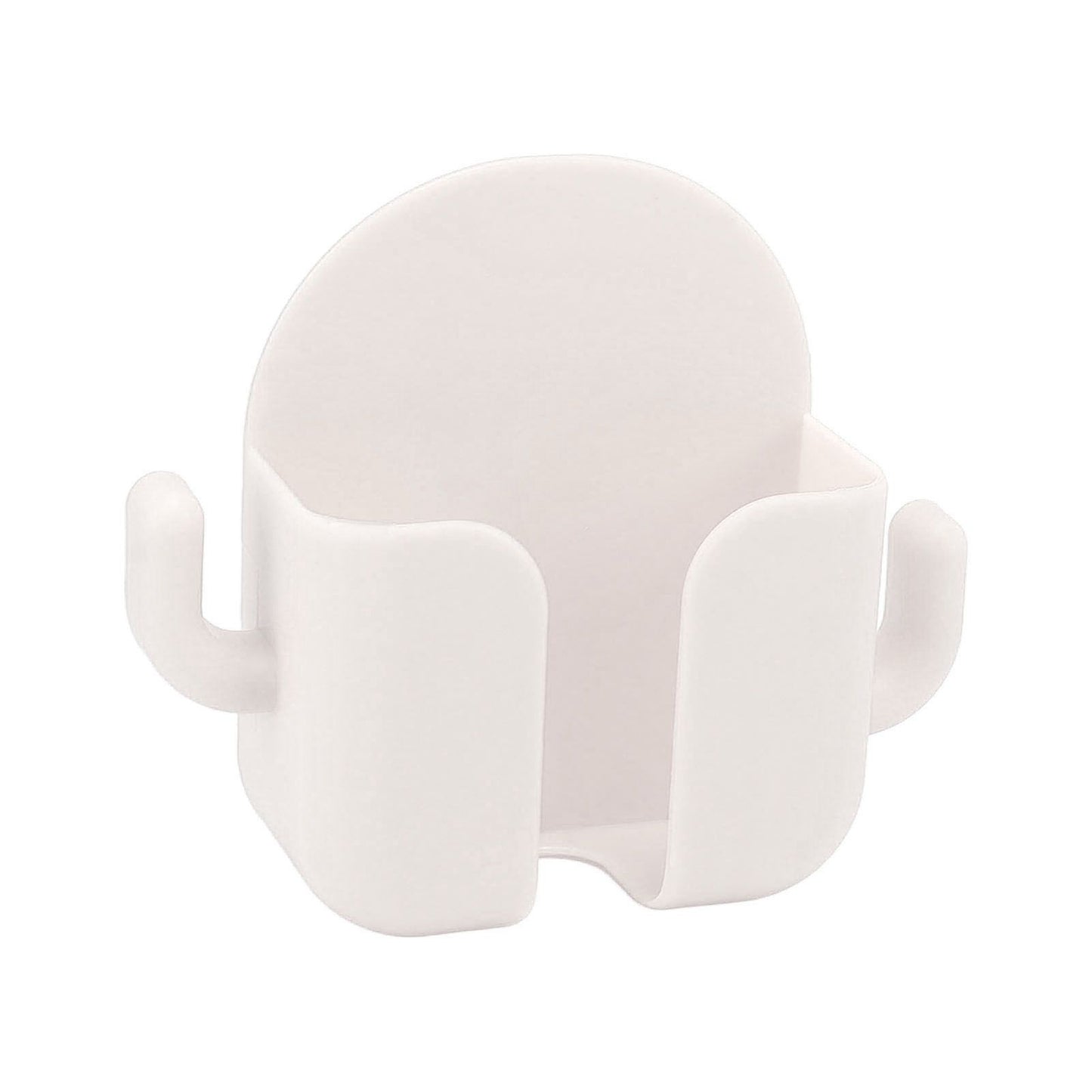 Self Adhesive Wall Mount Cell Phone Holder Wall Mount Phone Charging Holder for Home Office Bedroom White