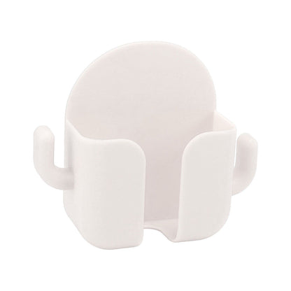 Self Adhesive Wall Mount Cell Phone Holder Wall Mount Phone Charging Holder for Home Office Bedroom White