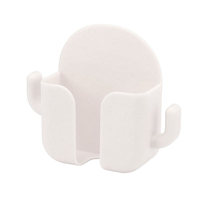 Self Adhesive Wall Mount Cell Phone Holder Wall Mount Phone Charging Holder for Home Office Bedroom White
