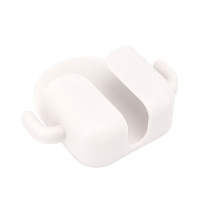 Self Adhesive Wall Mount Cell Phone Holder Wall Mount Phone Charging Holder for Home Office Bedroom White