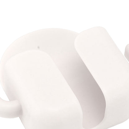 Self Adhesive Wall Mount Cell Phone Holder Wall Mount Phone Charging Holder for Home Office Bedroom White