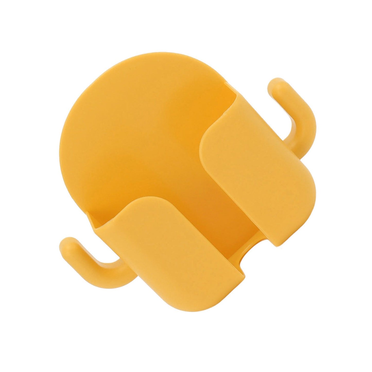 Self Adhesive Wall Mount Cell Phone Holder Wall Mount Phone Charging Holder for Home Office Bedroom Yellow