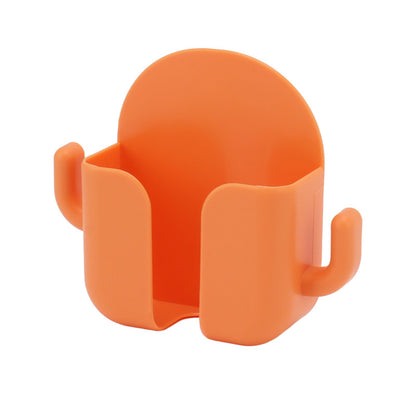 Self Adhesive Wall Mount Cell Phone Holder Wall Mount Phone Charging Holder for Home Office Bedroom Orange