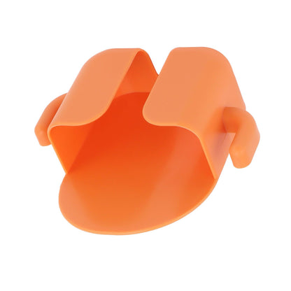 Self Adhesive Wall Mount Cell Phone Holder Wall Mount Phone Charging Holder for Home Office Bedroom Orange