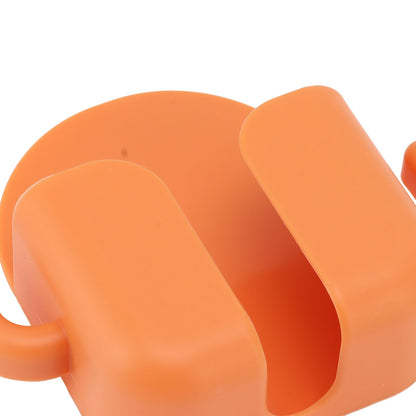 Self Adhesive Wall Mount Cell Phone Holder Wall Mount Phone Charging Holder for Home Office Bedroom Orange