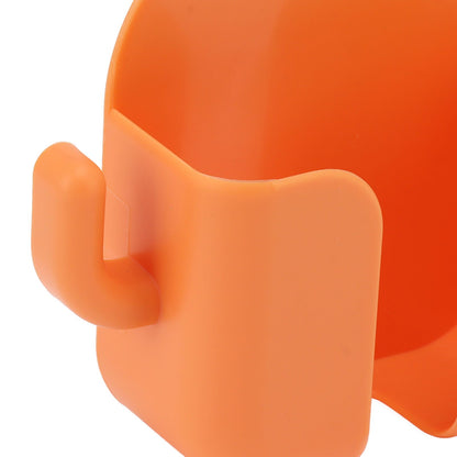 Self Adhesive Wall Mount Cell Phone Holder Wall Mount Phone Charging Holder for Home Office Bedroom Orange