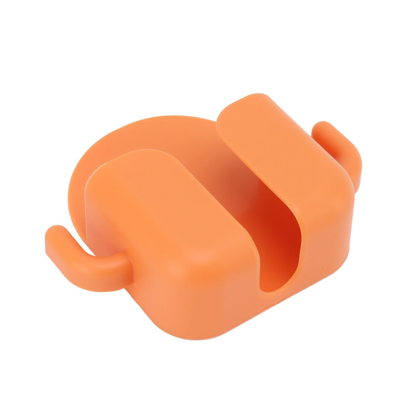 Self Adhesive Wall Mount Cell Phone Holder Wall Mount Phone Charging Holder for Home Office Bedroom Orange