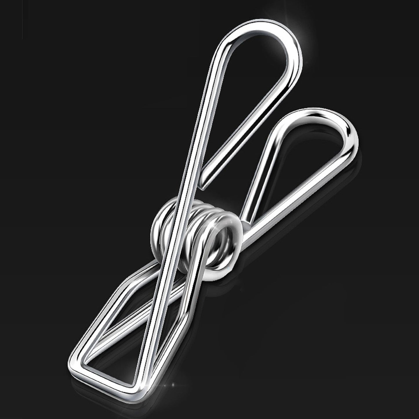 Stainless Steel Sock Drying Rack for Towels Cloth Diapers Bras Baby Clothes Underwear Hat Gloves 2 Layer 20 Clip