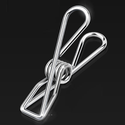 Stainless Steel Sock Drying Rack for Towels Cloth Diapers Bras Baby Clothes Underwear Hat Gloves 2 Layer 20 Clip