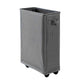 4 Roll Wheels Laundry Basket with Handles Oxford Cloth Storage Bin for Household Sundries Dark Gray