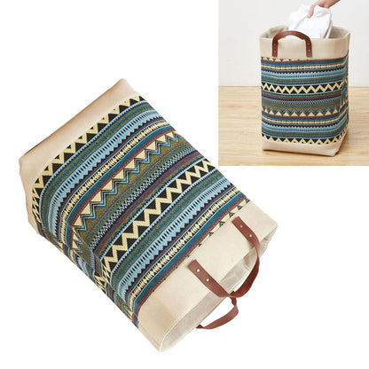 Laundry Basket Grocery Bag Jute Large Capacity Dirty Clothes Storage Basket Bucket for Home Colorful
