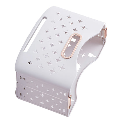 Collapsible Laundry Basket Portable Foldable Laundry Hamper Clothes Storage Organizer Basket for Home Hotel Rose Gold Single Basket