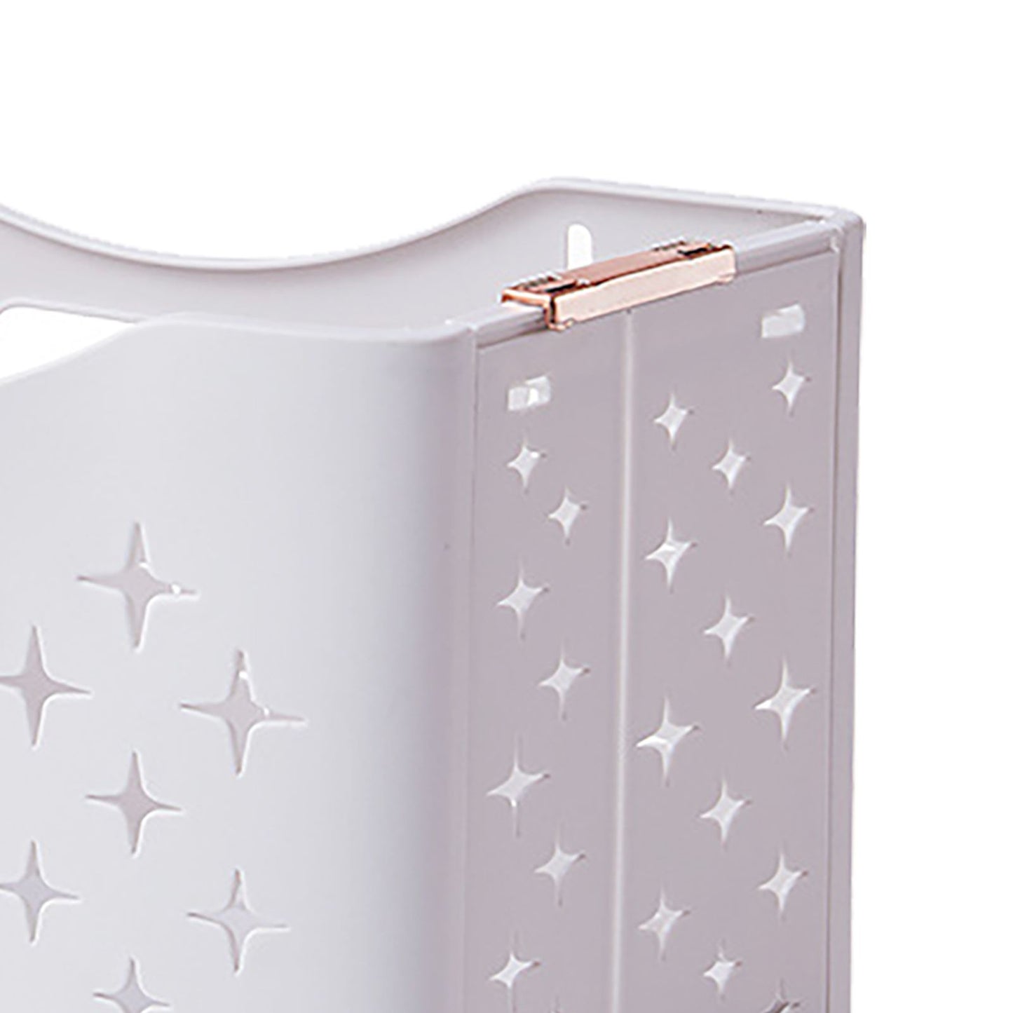 Collapsible Laundry Basket Portable Foldable Laundry Hamper Clothes Storage Organizer Basket for Home Hotel Rose Gold Single Basket