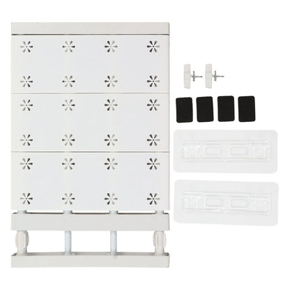 Wardrobe Partition Board Storage Extendable Rod Space Saving Layered Partition Board for Cabinet 15-23.6in