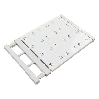 Wardrobe Partition Board Storage Extendable Rod Space Saving Layered Partition Board for Cabinet 15-23.6in