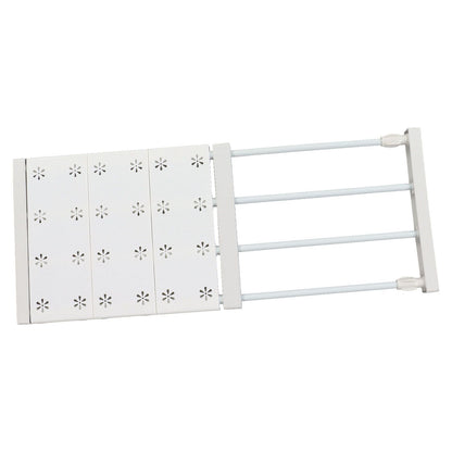 Wardrobe Partition Board Storage Extendable Rod Space Saving Layered Partition Board for Cabinet 15-23.6in