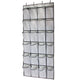 Over The Door Shoe Organizer Hanging Storage Bag Shoe Storage Door Hanger with 24 Mesh Pockets